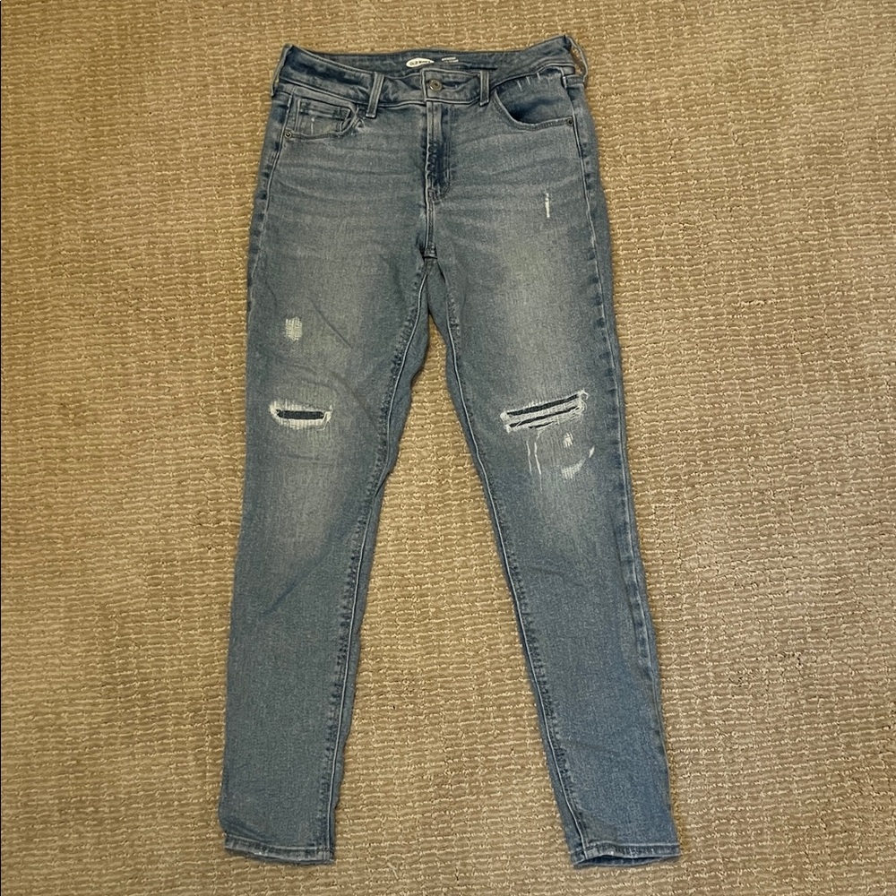Distressed Light Blue Women's Jeans